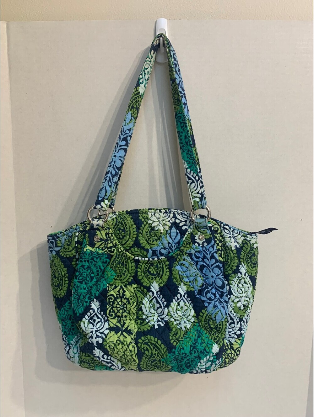 Vintage Vera Bradley Glenna Satchel Tote in Caribbean Sea Pattern